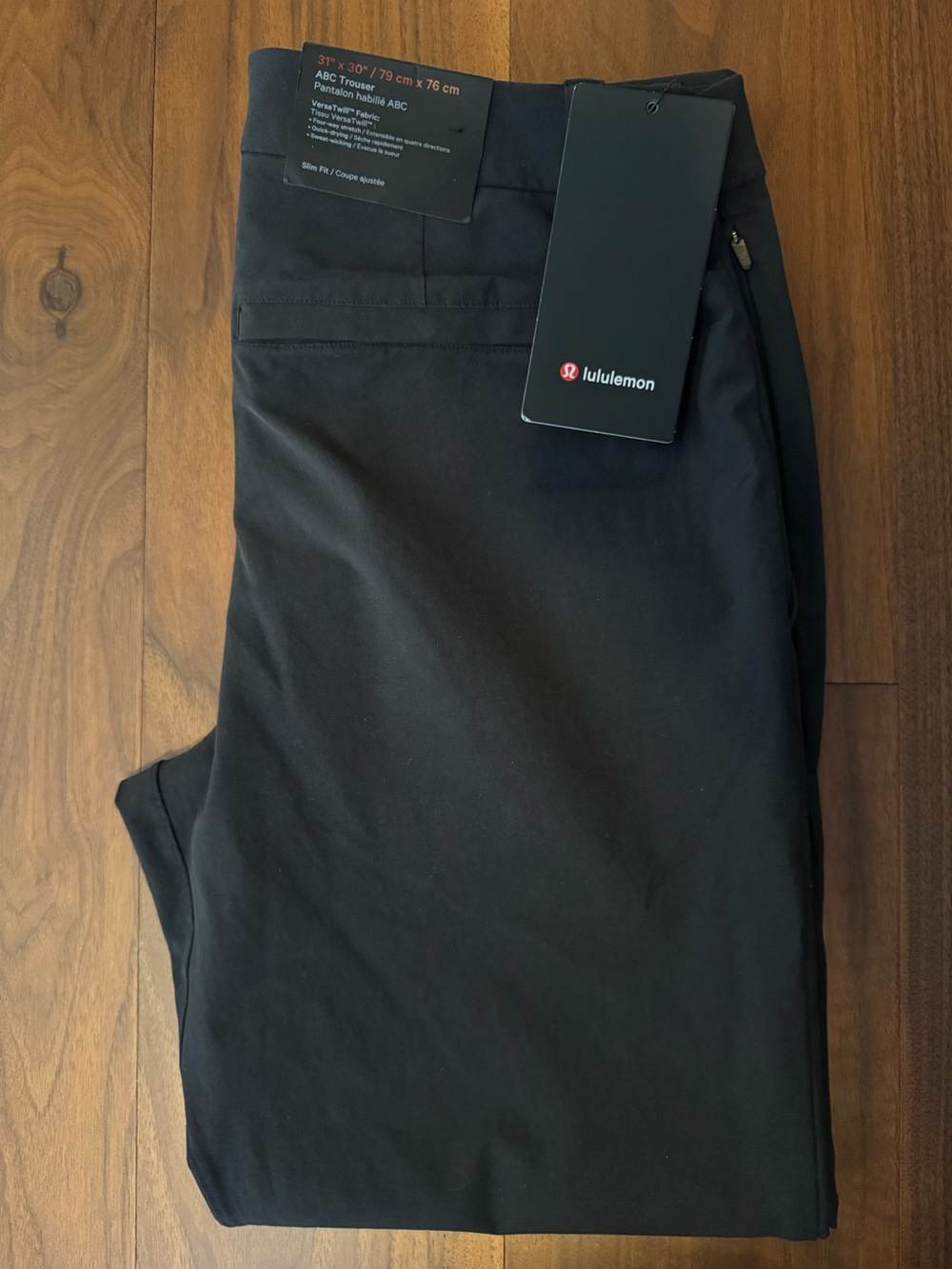 lululemon ABC Men's Slim-Fit Trouser Versa Twill Black